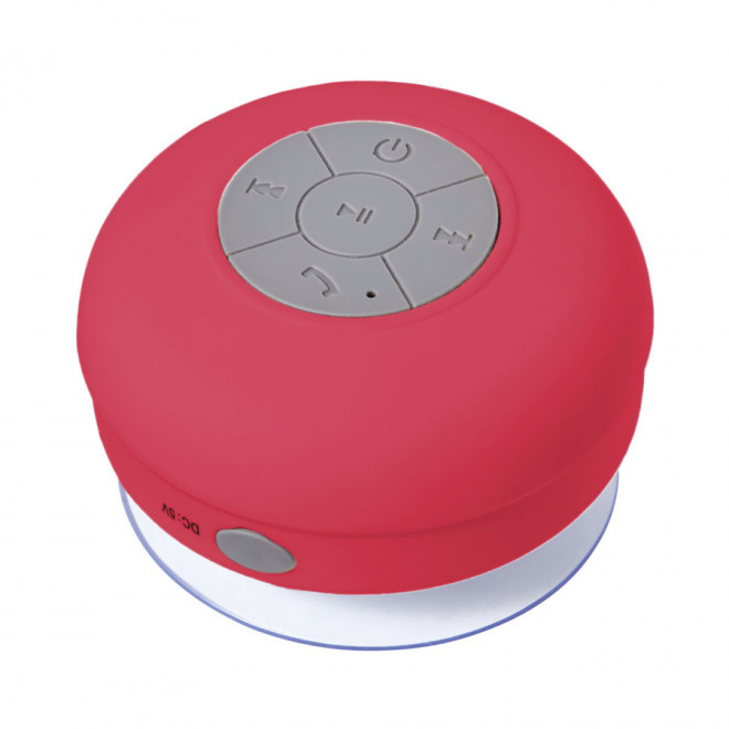 ENCEINTE BLUETOOTH® 2W ÉTANCHE PUBLICITAIRE 'SCHWIM' - rouge