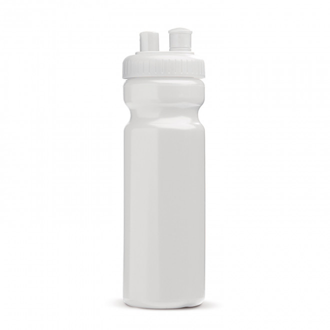 GOURDE DE SPORT PERSONNALISABLE 750ML OPAQUE BLANC 'FREZA' - blanc/blanc