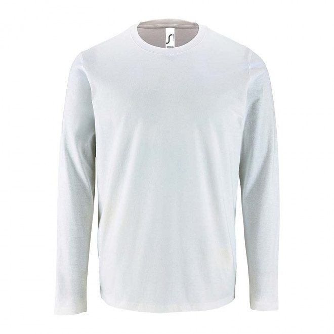 TEE-SHIRT PERSONNALISABLE HOMME ML BLANC 'IMPERIAL LSL' - blanc