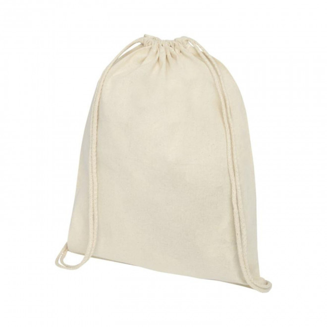 SAC CORDELETTE PERSONNALISE EN COTON ECRU 'RHIDA' - écru