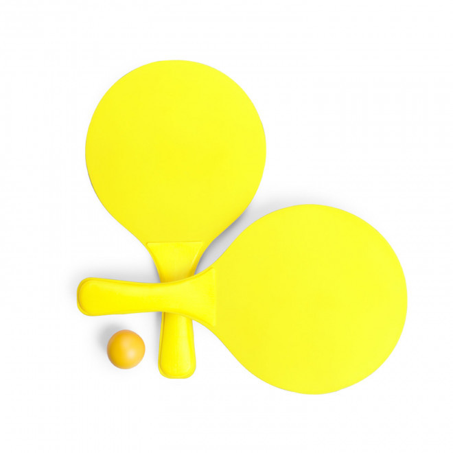 RAQUETTES PERSONNALISABLES 'SUMMER COLOR' - jaune