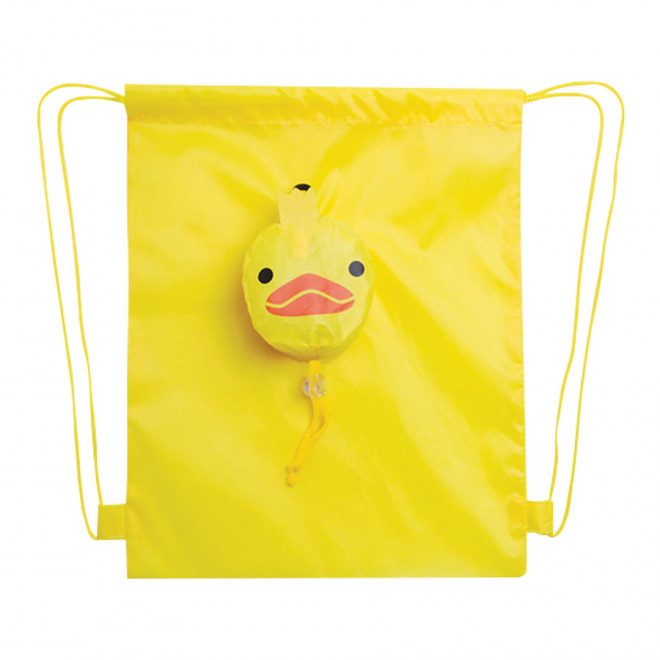 SAC A CORDELETTES ENFANT BOULE PERSONNALISABLE 'ADELENT' - jaune