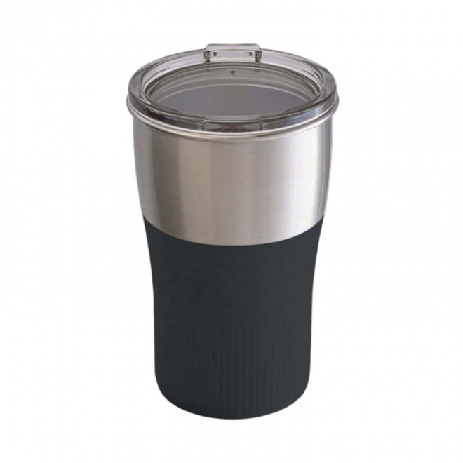 MUG PERSONNALISABLE EN ACIER RECYCLE 'CORPA' - gris foncé