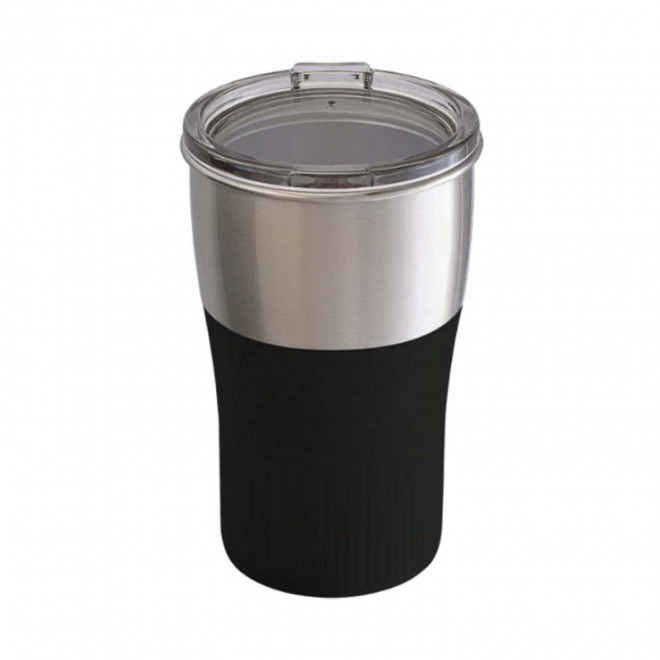 MUG PERSONNALISABLE EN ACIER RECYCLE 'CORPA' - noir