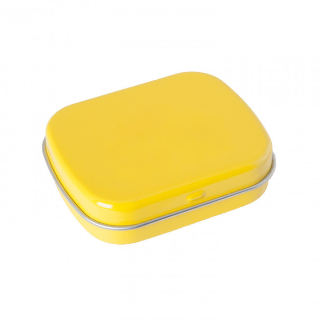 BOITE CHARNIERE BONBONS PERSONNALISABLE 'WIMO' - jaune