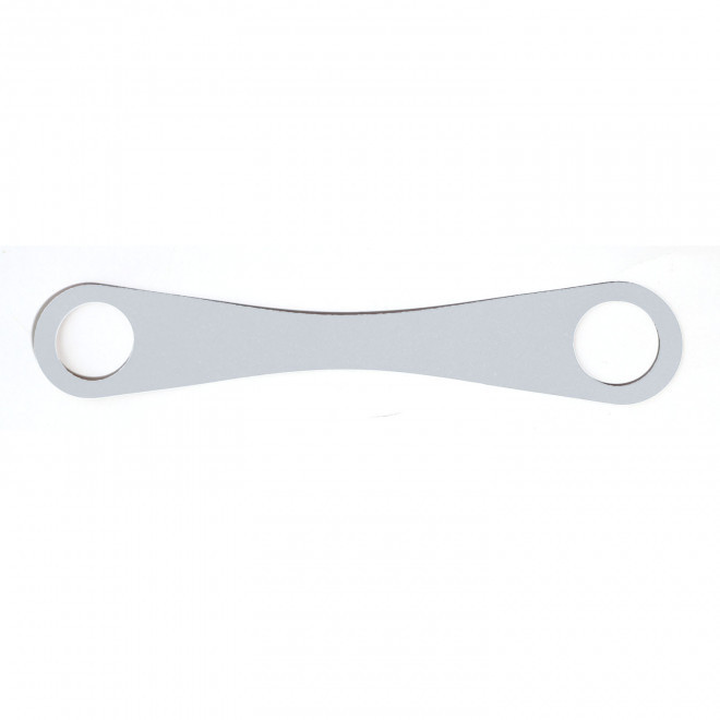 LANIERE GOURDE EN CUIR RECYCLE PERSONNALISABLE MIF 'BOTIA' - bleu ciel