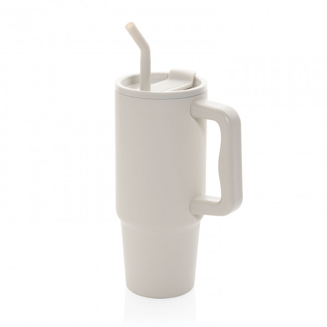 MUG ISOTHERME PERSONNALISABLE 900ML 'TENDENZI INOX' - beige