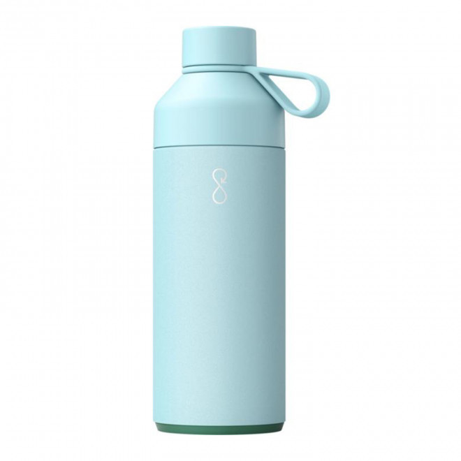 BOUTEILLE ISOTHERME PERSONNALISEE 1 L 'BIG OCEAN' - bleu ciel