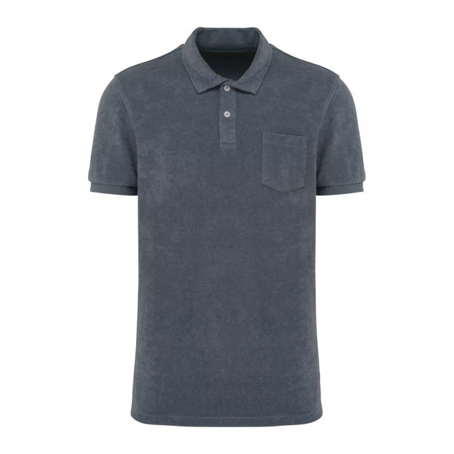 POLO EPONGE HOMME PERSONNALISABLE 'SPONGE SPIRIT' - gris anthracite