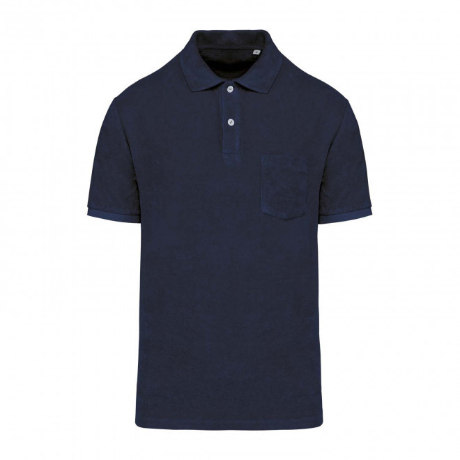 POLO EPONGE HOMME PERSONNALISABLE 'SPONGE SPIRIT' - bleu marine