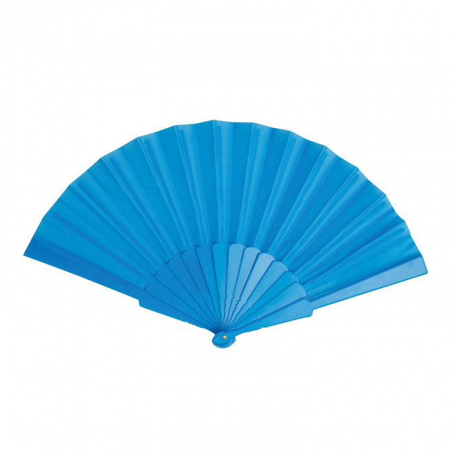 ÉVENTAIL PUBLICITAIRE EN RPET 'FANNY RPET' - bleu clair