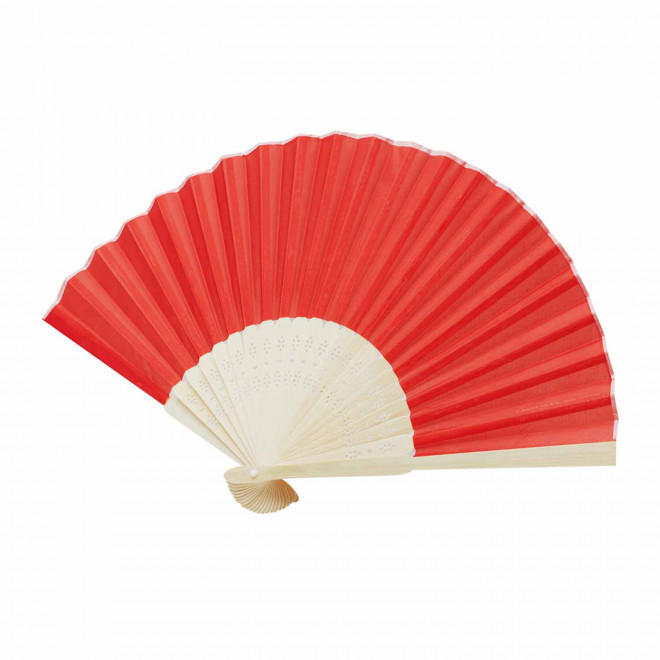 EVENTAIL BAMBOU PERSONNALISABLE 'FANNY BAMBOU' EXP.72H - rouge