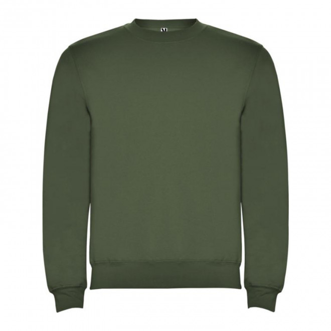 SWEAT-SHIRT COL ROND MIXTE PERSONNALISABLE 'RAPHAEL' - vert kaki