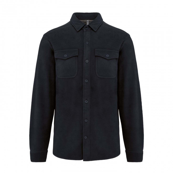 SURCHEMISE POLAIRE HOMME PERSONNALISABLE 'SHERPA TRAIL' - bleu marine