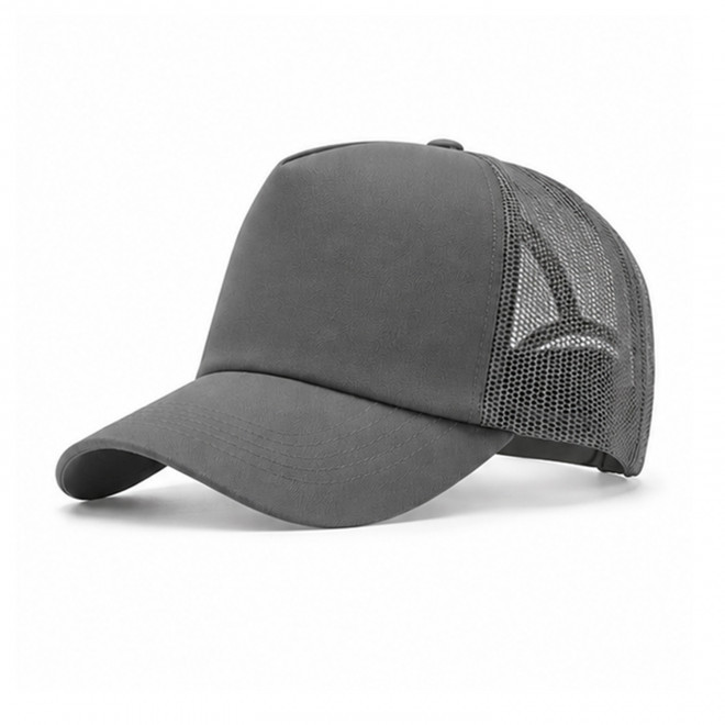 CASQUETTE TRUCKER FILET PERSONNALISABLE 'MARYLINE' - gris