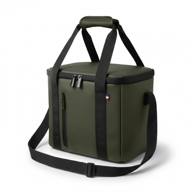 SAC ISOTHERME PERSONNALISABLE PU ORIGINE FRANCE 'ANTHONY' - vert kaki