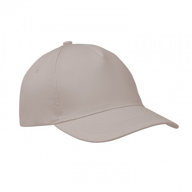 CASQUETTE 5 PANS PERSONNALISABLE 'CAP QUADRA VISOR' - gris clair