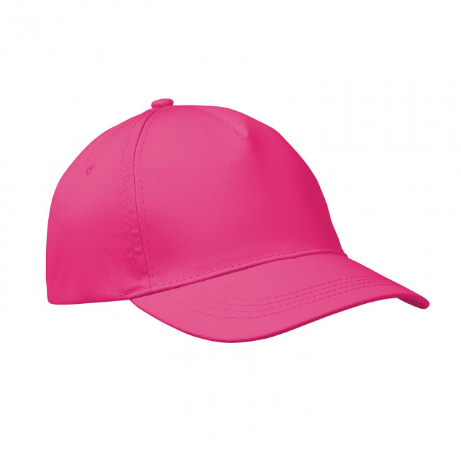 CASQUETTE 5 PANS PERSONNALISABLE 'CAP QUADRA VISOR' - fuchsia