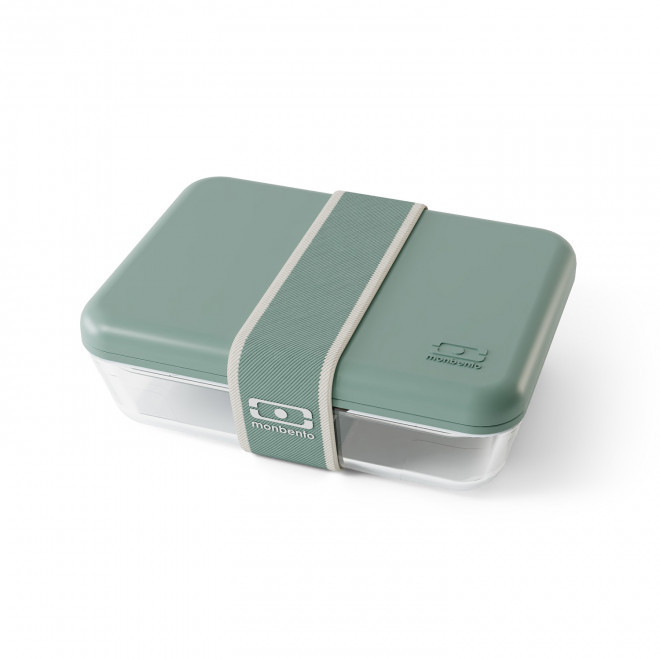 LUNCH BOX EN VERRE PYREX® 600ML PERSONNALISABLE 'MB PURE' - vert