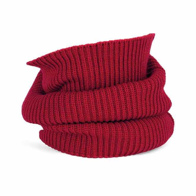 TOUR DE COU MERINOS PERSONNALISABLE 'ALPINE SPIRIT' - rouge