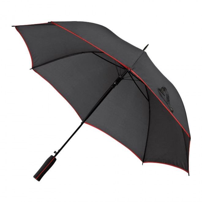 PARAPLUIE PUBLICITAIRE MANCHE DROIT AUTOMATIQUE 'TOOREEN' - rouge