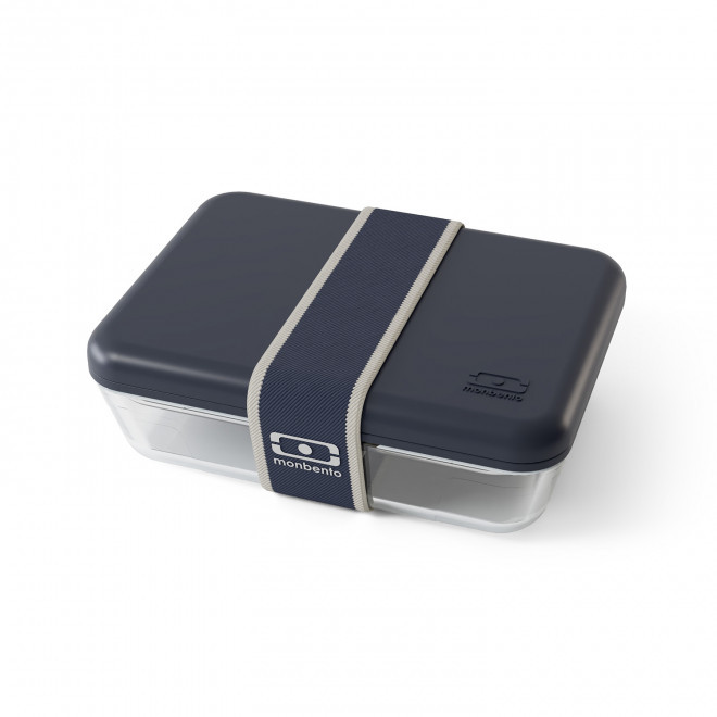 LUNCH BOX EN VERRE PYREX® 600ML PERSONNALISABLE 'MB PURE' - bleu
