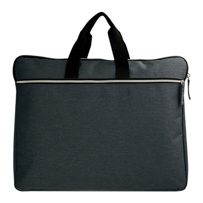 SACOCHE PERSONNALISÉE POUR ORDINATEUR 'MANOLYA' - gris anthracite