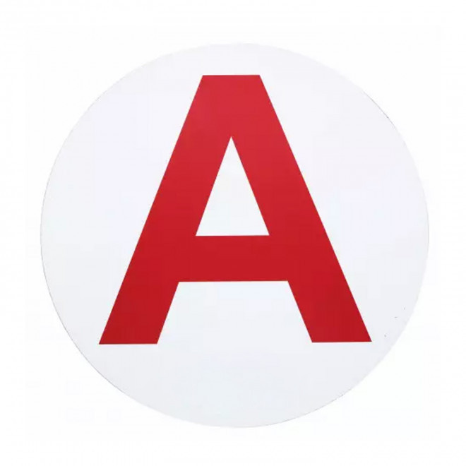 DISQUE A MAGNETIQUE PERSONNALISABLE 'JEUNES CONDUCTEURS' - blanc