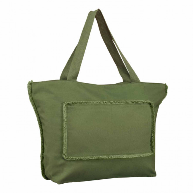 SAC CABAS COTON PERSONNALISABLE 320 GR/M2 'SESTEO' - kaki