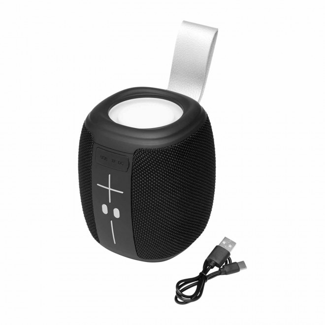 ENCEINTE LUMINEUSE 10W PERSONNALISABLE 'FONG' - noir