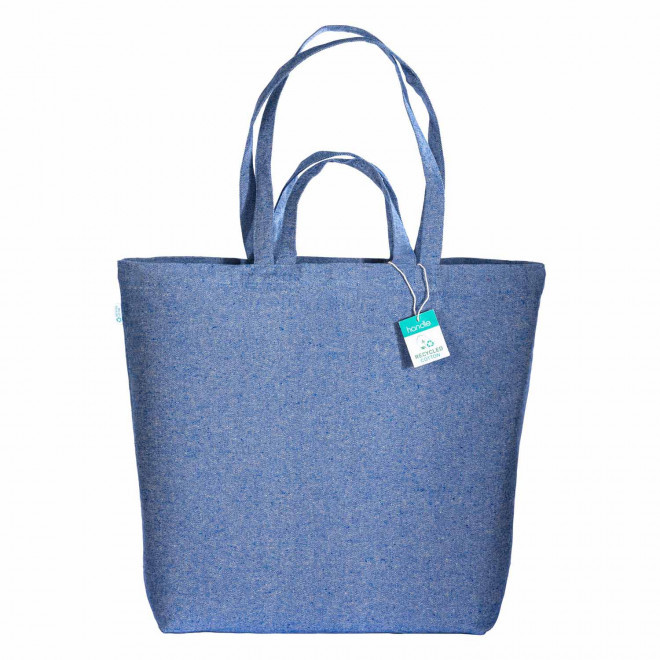 CABAS SHOPPING PERSONNALISABLE DOUBLE ANSES 'ANKORA CABAS' - bleu royal