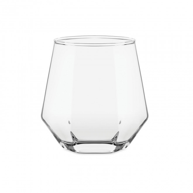 VERRE A WHISKY PERSONNALISABLE EN VERRE 30CL 'DIAMANT' - transparent