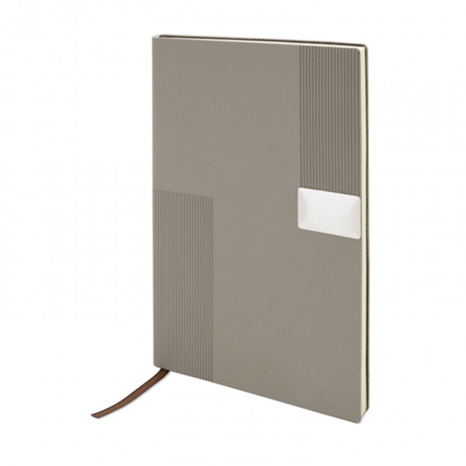 CARNET A5 RPET PERSONNALISABLE 'JEAN' - gris