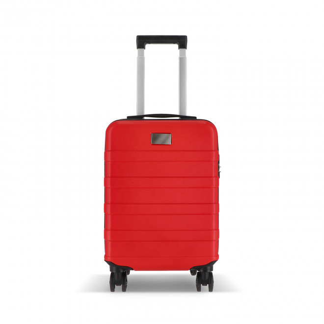 VALISE PERSONNALISABLE TROLLEY CABINE 18 POUCES 'ZOLAX' - rouge
