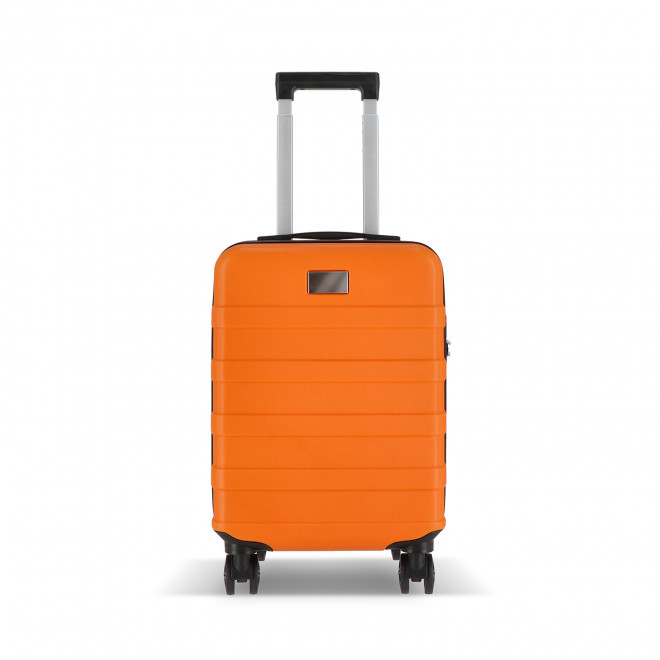 VALISE PERSONNALISABLE TROLLEY CABINE 18 POUCES 'ZOLAX' - orange
