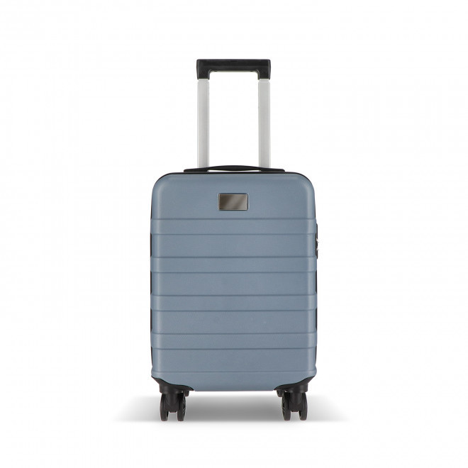 VALISE PERSONNALISABLE TROLLEY CABINE 18 POUCES 'ZOLAX' - gris