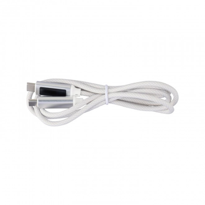 CABLE DE CHARGE DE TRANSFERT PERSONNALISABLE 'SPOD 65W' - gris