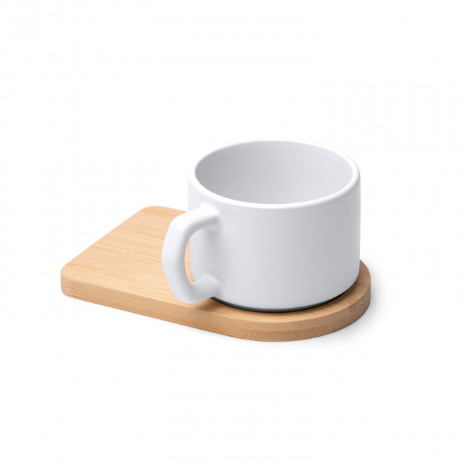 TASSE CERAMIQUE 180ML PERSONNALISABLE 'SAGEI' - blanc