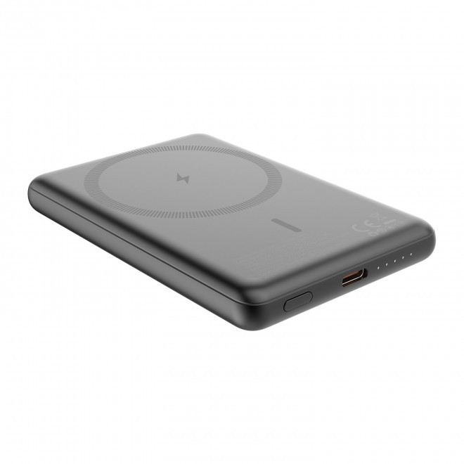 BATTERIE 5000MAH MAGSAFE PERSONNALISABLE 'FINDU' - argenté