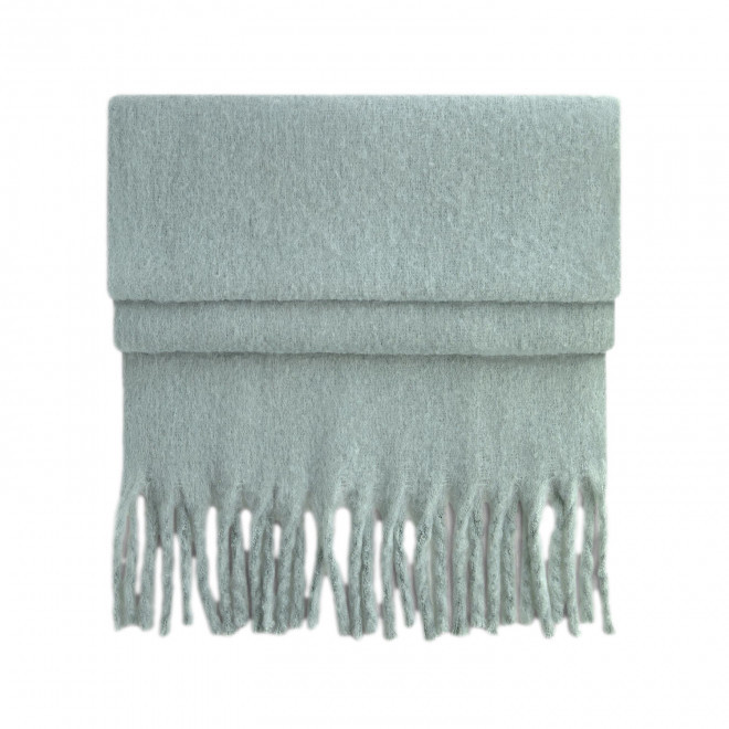 ECHARPE OVERSIZE PERSONNALISABLE 'FLUFFY SCARFO' - vert