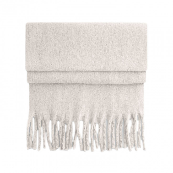 ECHARPE OVERSIZE PERSONNALISABLE 'FLUFFY SCARFO' - beige