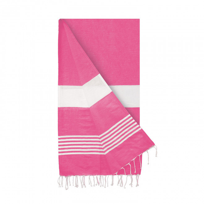 PAREO/FOUTA PERSONNALISEE 'HORTENSE RAYE' - rose