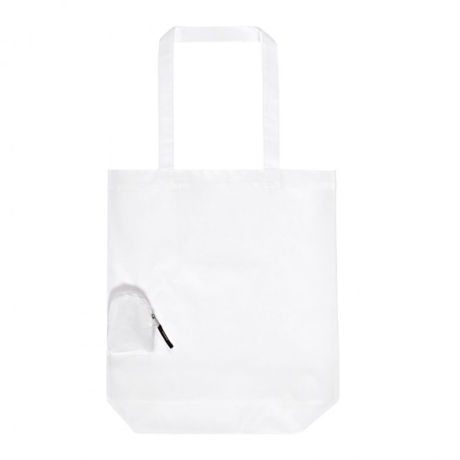 SAC SHOPPING PLIABLE PUBLICITAIRE 'MAIA' - blanc