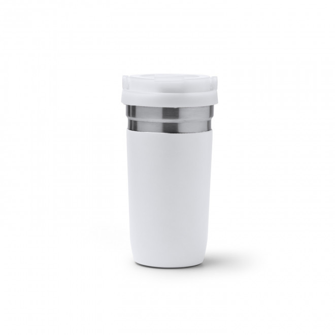 MUG ISOTHERME PERSONNALISABLE 550ML 'PIPOP' - blanc