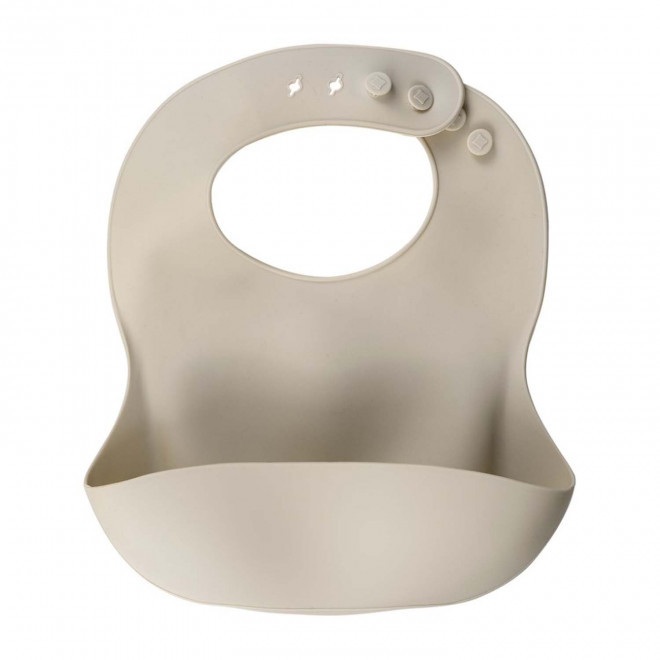 BAVOIR BEBE PERSONNALISABLE EN SILICONE 'PUREE' - beige