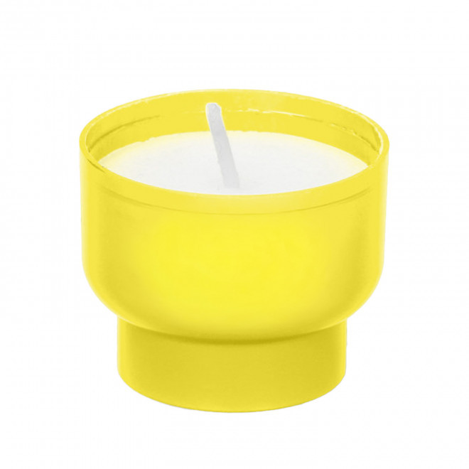 BOUGIE PERSONNALISABLE POT EN AMIDON MAIS 'MAISBOU MINI' - jaune