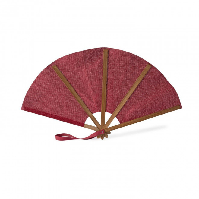 EVENTAIL PUBLICITAIRE EN COTON 'MACKA' - rouge