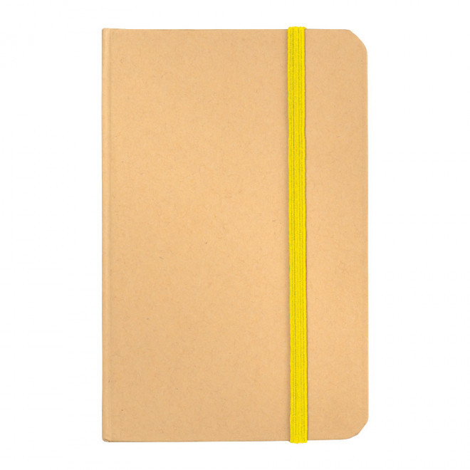 CARNET PERSONNALISABLE A5 'HORUS' NON LIGNÉ - jaune