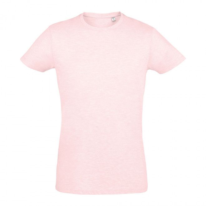 TEE-SHIRT PUBLICITAIRE HOMME 'REGENT FIT' 150 GR/M² - rose chiné