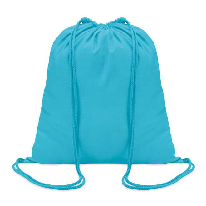SAC À DOS PUBLICITAIRE EN COTON 'RHIDA COULEUR' 100 GR/M² - turquoise